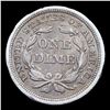 Image 3 : 1853-p Arrows  Seated Liberty Dime 10c Grades AU Details