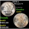 Image 1 : 1878-s Morgan Dollar $1 Grades Choice+ Unc