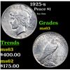 Image 1 : 1925-s Peace Dollar $1 Grades Select Unc