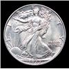 Image 2 : 1942-p Walking Liberty Half Dollar 50c Grades Choice Unc