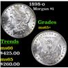 Image 1 : 1898-o Morgan Dollar $1 Grades GEM+ Unc