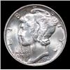 Image 2 : 1945-p Mercury Dime 10c Grades GEM+ Unc