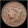 Image 2 : 1836 Coronet Head Large Cent 1c Grades f+