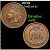 Image 1 : 1900 Indian Cent 1c Grades Choice AU