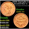 Image 1 : 1856 Upright 5 Braided Hair Large Cent 1c Grades Select+ Unc BN
