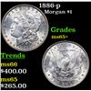 Image 1 : 1886-p Morgan Dollar $1 Grades GEM+ Unc