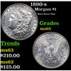Image 1 : 1890-s Morgan Dollar $1 Grades Select Unc