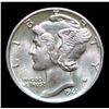 Image 2 : 1941-p Mercury Dime 10c Grades GEM+ Unc