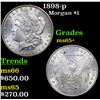 Image 1 : 1898-p Morgan Dollar $1 Grades GEM+ Unc