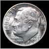 Image 2 : Proof 1951 Roosevelt Dime 10c Grades GEM++ Proof