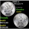 Image 1 : 1882-o Morgan Dollar $1 Grades Choice+ Unc