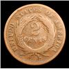 Image 3 : 1865 Two Cent Piece 2c Grades vg+