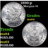 Image 1 : 1890-p Morgan Dollar $1 Grades Choice Unc