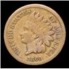 Image 2 : 1860 Indian Cent 1c Grades f+
