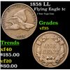 Image 1 : 1858 LL Flying Eagle Cent 1c Grades vf++