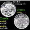 Image 1 : 1944-p Mercury Dime 10c Grades GEM+ Unc