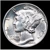 Image 2 : 1944-p Mercury Dime 10c Grades GEM+ Unc