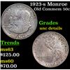 Image 1 : 1923-s Monroe Old Commem Half Dollar 50c Grades Unc Details