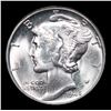 Image 2 : 1945-p Mercury Dime 10c Grades Choice+ Unc