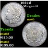 Image 1 : 1921-d Morgan Dollar $1 Grades Select Unc