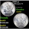 Image 1 : 1881-p Morgan Dollar $1 Grades Choice+ Unc