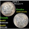 Image 1 : 1878-s Morgan Dollar $1 Grades Unc Details