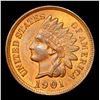 Image 2 : 1901 Indian Cent 1c Grades Gem+ Unc RB