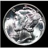Image 2 : 1941-p Mercury Dime 10c Grades GEM+ Unc