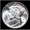 Image 2 : 1943-p Mercury Dime 10c Grades GEM+ Unc