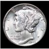 Image 2 : 1945-p Mercury Dime 10c Grades GEM+ Unc