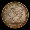 Image 2 : 1837 Not One Cent For Tribute Hard Times Token 1c Grades xf