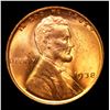 Image 2 : 1938-p Lincoln Cent 1c Grades Select Unc RD