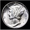 Image 2 : 1945-d Mercury Dime 10c Grades GEM+ FSB