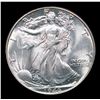 Image 2 : 1946-p Walking Liberty Half Dollar 50c Grades Choice+ Unc