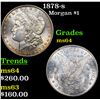 Image 1 : 1878-s Morgan Dollar $1 Grades Choice Unc