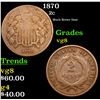Image 1 : 1870 Two Cent Piece 2c Grades vg, very good
