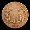 Image 2 : 1870 Two Cent Piece 2c Grades vg, very good