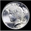 Image 2 : 1924-p Peace Dollar $1 Grades GEM+ Unc