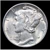 Image 2 : 1944-p Mercury Dime 10c Grades GEM Unc