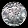 Image 2 : 1942-p Walking Liberty Half Dollar 50c Grades Select+ Unc