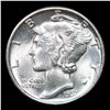 Image 2 : 1937-p Mercury Dime 10c Grades GEM+ Unc