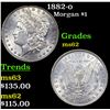 Image 1 : 1882-o Morgan Dollar $1 Grades Select Unc