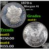 Image 1 : 1879-s Morgan Dollar $1 Grades Choice+ Unc