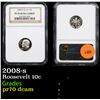 Image 1 : Proof NGC 2008-s Roosevelt Dime 10c Graded pr70 dcam By NGC