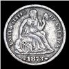 Image 2 : 1873-p Arrows Seated Liberty Dime 10c Grades vf details