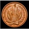 Image 3 : 1863 Crossed Cannons Civil War Token F-79/351a 1c Grades Choice Unc BN