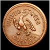 Image 3 : 1863 US Copper Civil War Token F-37/434a 1c Grades Choice Unc BN