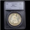 Image 4 : ***Auction Highlight*** 1869-p Seated Liberty Dollar TOP POP FS-301 & OC-2 $1 Graded ms64+ By SEGS (