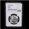 Image 2 : NGC 1953-s Franklin Half Dollar 50c Graded ms61 By NGC