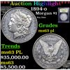 Image 1 : ***Auction Highlight*** 1894-o Morgan Dollar $1 Graded Select Unc PL By USCG (fc)